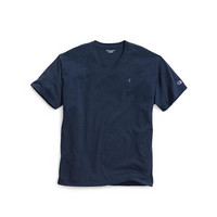 Champion冠军男士V领T恤棉质运动衫休闲短袖 T0221 Navy 2XL