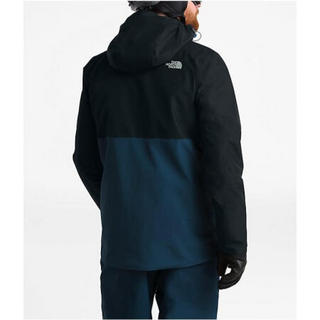 The North Face北面男款冲锋衣滑雪服保暖外套NF0A3M3V FIERY RED / TNF BLACK L