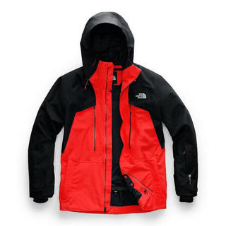 The North Face北面男款冲锋衣滑雪服保暖外套NF0A3M3V FIERY RED / TNF BLACK L