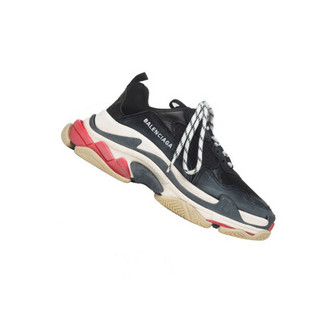 BALENCIAGA巴黎世家男鞋TRIPLE S 运动鞋老爹鞋时尚厚底复古撞色 44