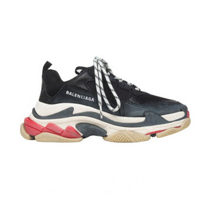 BALENCIAGA巴黎世家男鞋TRIPLE S 运动鞋老爹鞋时尚厚底复古撞色 44