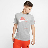 耐克Nike男士T恤纯棉圆领短袖上衣CU0078 Grey XL