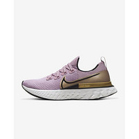 耐克Nike React Infinity Run Flyknit女子运动跑步鞋CD4372 Fog/Gold/Tint/Black 7