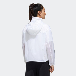 阿迪达斯官网 adidas STYLE TRACKTOP 女装运动型格夹克外套FT2916 白/淡灰 A/S(160/84A)