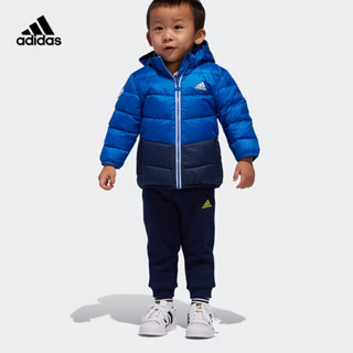 阿迪达斯官网 adidas IN J ML DOWN JK婴童装冬季训练羽绒服DM7111 蓝/白 104CM