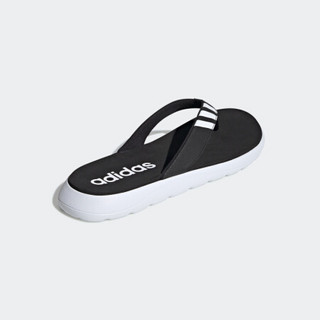 阿迪达斯官网adidas COMFORT FLIP FLOP男鞋游泳运动凉拖鞋EG2069 1号黑色/亮白 39(240mm)
