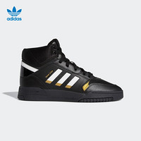 阿迪达斯官网 adidas 三叶草 DROP STEP 男女鞋经典运动鞋EE5927 一号黑/白/金 40(245mm)