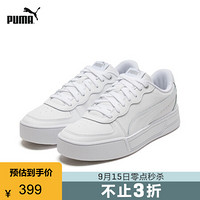 PUMA 彪马 官方 休闲鞋女秋季女子厚底运动透气低帮休闲板鞋SKYE 374764 白-白-银色- 01 39