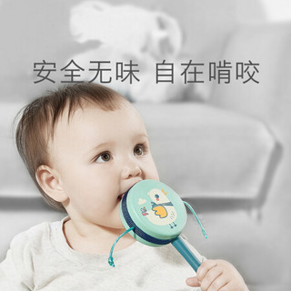 babycare 婴儿拨浪鼓可啃咬传统木质0-1岁玩具珀尔里粉