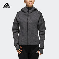 阿迪达斯官网 adidas ZNE HOODY女装运动型格连帽拉链针织夹克外套FJ0213 如图 2XL