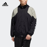 阿迪达斯官网 adidas M MHS WOV JKT 男装运动型格夹克外套GE0386 黑色 A/2XL(185/108A)