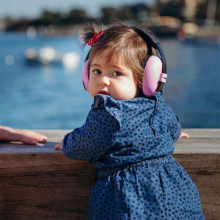 澳洲BanZ 婴幼儿儿童降噪音护耳睡眠学习耳罩 小号耳罩 秋季出行 坐地铁坐飞机 游乐场不用再捂耳朵 粉色 0-2岁