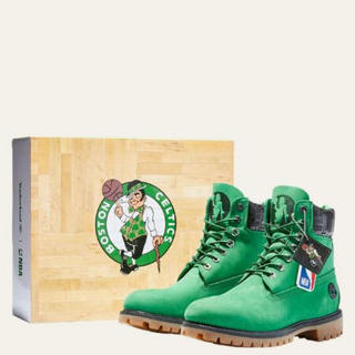 Timberland添柏岚男鞋马丁靴NBA联名系带短靴A284U310 Green Nubuck 7 M