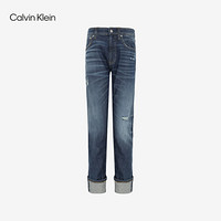 CK Jeans 2020秋冬款 男装破洞时髦楔形牛仔裤CKJ055 J316238 1BJ-蓝色 32