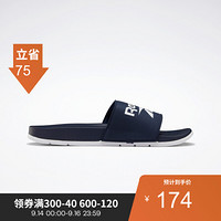 Reebok锐步 运动经典 COMFORT SLIDE 2.0男女夏季凉鞋拖鞋 FU7206_深蓝色 40.5