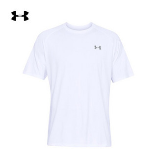 安德玛官方UA Tech 2.0男子运动短袖T恤Under Armour1326413 白色100 XS