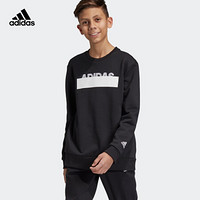 阿迪达斯官网 adidas YB ID LIN CREW大童装训练套头卫衣 DZ5940 黑色 176CM