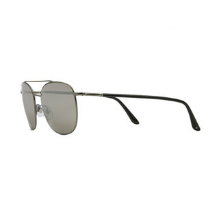 ARMANI阿玛尼男士太阳眼镜方形金属镜框太阳镜托鼻设计开车司机镜GA 银框