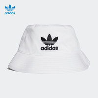 阿迪达斯adidas 三叶草 BUCKET HAT AC 男女 帽子 BK7350 白 XL