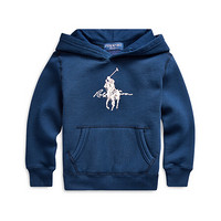 Ralph Lauren/拉夫劳伦男童 经典款PINK PONY起绒布连帽衫32184 410-海军蓝 2/2T