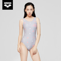 arena阿瑞娜泳衣女连体速干游泳衣显瘦ins风甜魅系列泳装 GRN XL