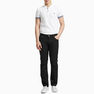 CK Jeans 2020春夏款 男装纯色时尚休闲裤 J315182 BAE-黑色 30