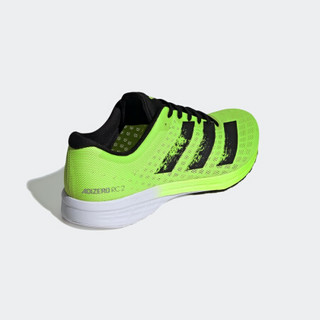 阿迪达斯官网 adidas adizero RC 2 Wide 男鞋跑步运动鞋FX4214 绿色/黑色 42.5(265mm)