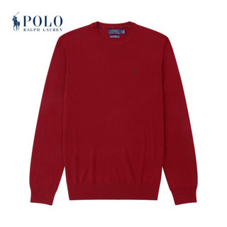 Ralph Lauren/拉夫劳伦男装 经典款修身版型针织毛衫11286 D71-红色 S