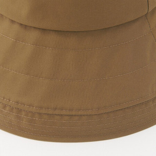无印良品 MUJI 使用不易沾水带 不易沾水 圆帽 棕色 55-57cm