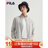 FILA 斐乐官方男子梭织外套 2020秋季新款时尚高端休闲运动外套男 冰灰-GY 170/92A/M