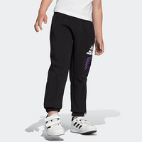 阿迪达斯官方 adidas LB DY BP PANT 小童训练针织长裤ED6452 黑/亮紫 140CM