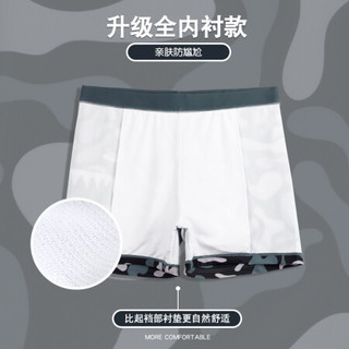 YOUYOU 佑游 泳裤男防尴尬潮牌男士平角游泳裤宽松速干泳衣男款时尚游泳装备 20274FMY 迷彩鲨鱼 3XL（130-150斤）