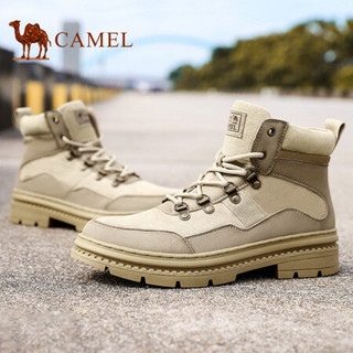 骆驼（CAMEL） 工装靴潮鞋子男韩版马丁鞋休闲板鞋 A042379064 沙色 39