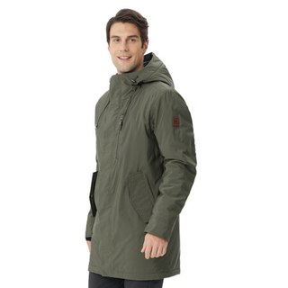 Running river奔流极限 男士登山防风保暖中长款棉服R8555 蓝色273 S/46