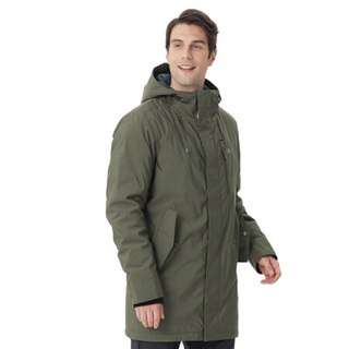 Running river奔流极限 男士登山防风保暖中长款棉服R8555 蓝色273 S/46