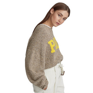 Ralph Lauren/拉夫劳伦女装 经典款Polo 混纺针织毛衫20923 B37-棕色 XL