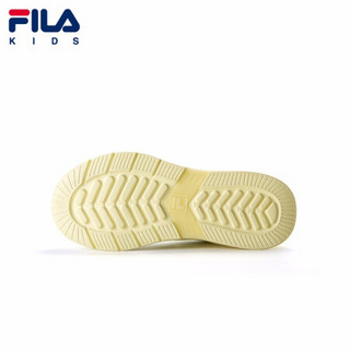 FILA KIDS 斐乐 男童女童鞋2020年秋季新款时尚休闲儿童跑鞋运动 蜜蜡黄/集团白-YE-女 33码/内长20.5cm