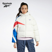 Reebok锐步 运动经典W CL VT SHORT DOWN女子羽绒夹克 GE1900_白色/蓝色/红色 A/XL