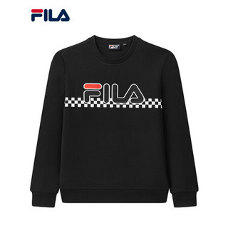 FILA 斐乐官方 男子套头卫衣2020冬季新款经典休闲生活格纹卫衣男 传奇蓝-NV 180/100A/XL