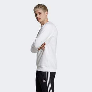 阿迪达斯官网 adidas 三叶草 ESSENTIAL CREW 男装运动上衣ED6208 白色 2XL