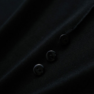 JINSANTA 金三塔 打底衫女真丝半高领上衣保暖小衫NZF9C720 黑色7100 XL