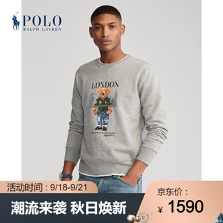 Ralph Lauren/拉夫劳伦男装 2020年早秋伦敦小熊运动衫12544 020-灰色 XS