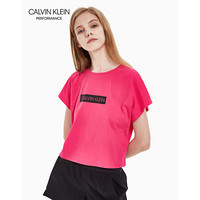 CK Performance 2020春夏款女装 时尚短款圆领短袖T恤4WT0K126 996-桃红色 M