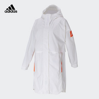 阿迪达斯官网adidas 女装秋季户外运动连帽夹克外套FR9534 亮白 A/XL(170/96A)