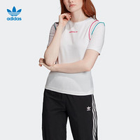 阿迪达斯官网 adidas 三叶草 SLIM TEE 女装运动短袖T恤GC8765 白色 34(参考身高:164~167CM)