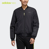 阿迪达斯官网adidas neo 男装冬季运动棉服FP7386 黑色/黄 A/2XL(185/108A)