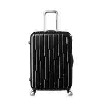 AMERICAN TOURISTER 美旅 ROCKFORD系列纯色坑条TSA密码锁万向轮拉链拉杆箱BG9 黑色25英寸