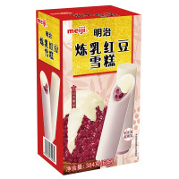 PLUS会员：meiji 明治 炼乳红豆雪糕 64g*6支