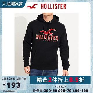 Hollister2020年春新品潮流金属色Logo款帽衫卫衣 男 303201-1