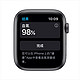 Apple Watch Series 6 44毫米 （GPS+蜂窝版 深空灰色铝金属表壳 黑色运动型表带）